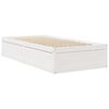 vidaXL Bed met matras massief grenenhout wit 90x200 cm