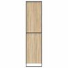 vidaXL Warderobe met opslag 2 pcs Sonoma 50 x 50 x 200 cm Bewerkt hout