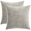 vidaXL Kussensloop 2 pcs HEERLEN Lichtgrijs 40 x 40 cm Chenille Stof