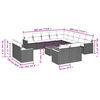 vidaXL 14-delige Loungeset met kussens poly rattan gemengd beige