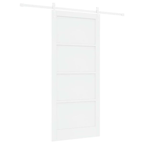 vidaXL Schuifdeur ORKDAL Wit 93 x 211 cm Massief grenenhout