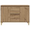 vidaXL Dressoir 102x35x70 cm bewerkt hout artisanaal eikenkleurig