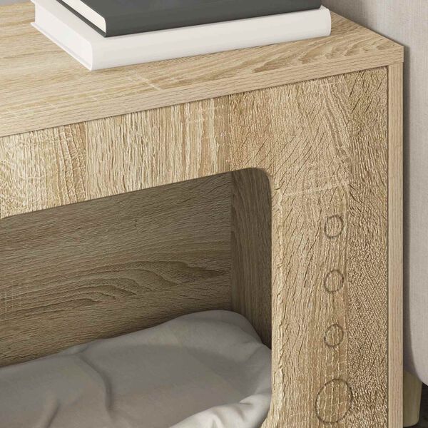 vidaXL Kattenhuis Sonoma 51 x 30 x 42,5 cm Bewerkt hout