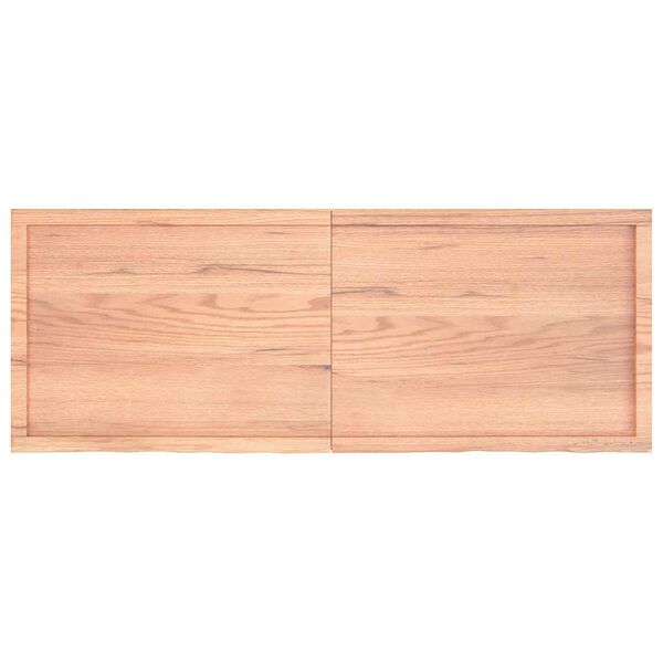 vidaXL Wandschap 160x60x(2-4)cm behandeld massief eikenhout lichtbruin