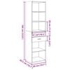 vidaXL Hoge kast 50x42,5x185 cm bewerkt hout grijs sonoma eikenkleurig
