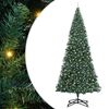 vidaXL Artificial Pre-lit Kerstboom met Ballenset Groen 500 cm PVC
