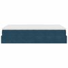 vidaXL Bed poef met matras 120x190 cm fluweel donkerblauw