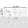 vidaXL Afrasteringspaal Grijs 50 x 0,4 m (36 mm gaas) Staal en PVC