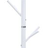 vidaXL Kapstok 175 cm gepoedercoat ijzer wit