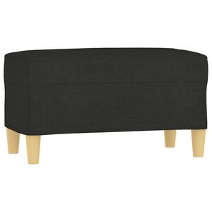 vidaXL Bankje 70x35x41 cm stof zwart