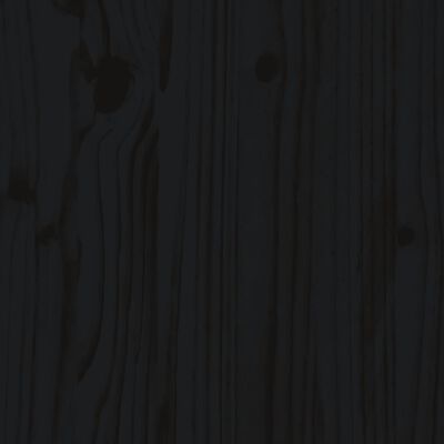 vidaXL 9-delige Barset massief grenenhout zwart