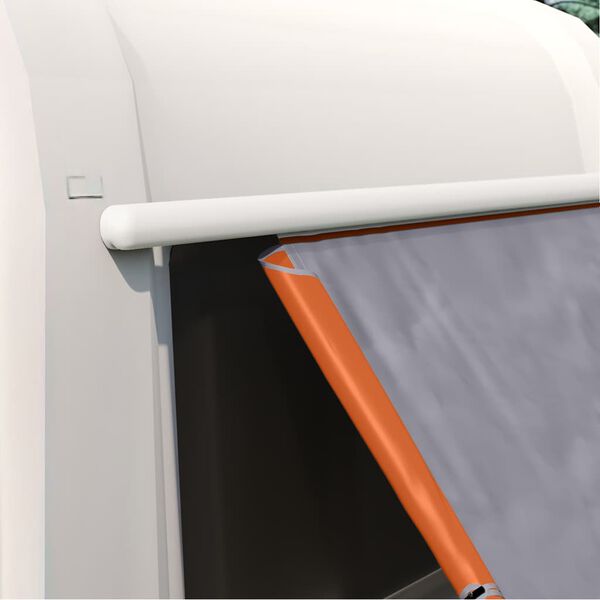 vidaXL Achterkleptent met dak Grijs en Oranje 190 x 150 x 185 cm taft