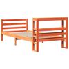 vidaXL Bedframe zonder matras massief grenenhout wasbruin 75x190 cm