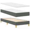 vidaXL Boxspringbed met matras Donkergrijs 80 x 200 cm Stof