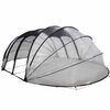 vidaXL Zwembad Tent Koepel Doorzichtig 640 x 432 x 205 cm PVC