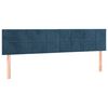 vidaXL Boxspring met matras fluweel donkerblauw 160x200 cm