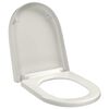 vidaXL Toiletbril soft-close met quick-release ontwerp vierkant wit