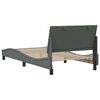vidaXL Bedframe zonder matras "Hanko" 100x200 cm stof donkergrijs