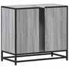 vidaXL Wastafelkast 65x33x60 cm bewerkt hout grijs sonoma eikenkleurig