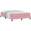 vidaXL Boxspringbed met matras Roze 160 x 220 cm Stof