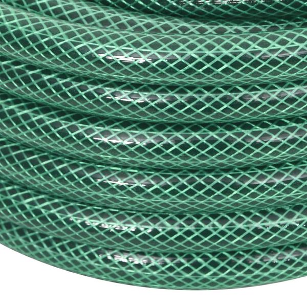 vidaXL Tuinslang met koppelingsset 0,6'' 30 m PVC groen