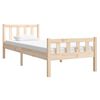 vidaXL Bedframe massief hout 75x190 cm
