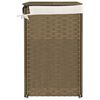 vidaXL Wasmand met 2 vakken 53x35x57 cm poly rattan