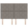 vidaXL LED Hoofdbord Taupe 160 cm Stof