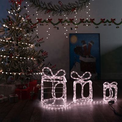 vidaXL Kerstverlichting voor binnen en buiten cadeaudozen 180 LED's