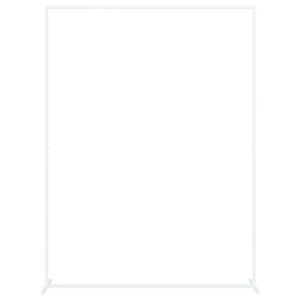 vidaXL Trouwrand Wit 150 x 49,5 x 200 cm Staal