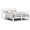 vidaXL Bedframe met hoofdeinde zonder matras 120x200 cm wit
