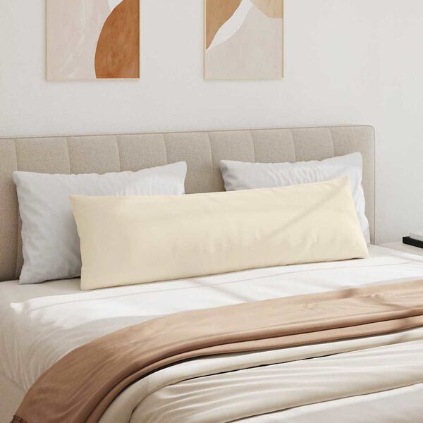 vidaXL Sofa Kussens 2 stuks Beige 145 x 40 cm Stof