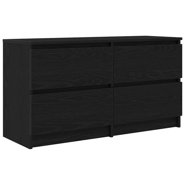 vidaXL Tv-meubel 100x35x54 cm bewerkt hout zwart