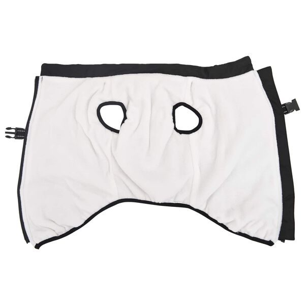 vidaXL Hondenjas Zwart L48 Fleece en polyester