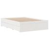 vidaXL Bedframe zonder matras met lades grenenhout wit 150x200 cm