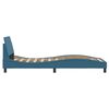 vidaXL Bedframe met hoofdeinde "Dover" fluweel blauw 80x200 cm