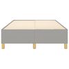 vidaXL Boxspring bed 120x200 cm stof lichtgrijs