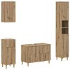 vidaXL 4-delige Badkamerkast Set ARNHEM Artisanaal eiken Bewerkt hout