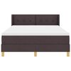 vidaXL Boxspringbed met matras Donkerbruin 200 x 140 cm Polyester