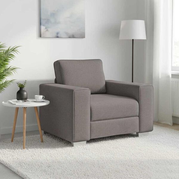 vidaXL Bank Taupe 100 x 77 x 82 cm Stof