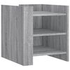 vidaXL Nachtkastje 45x50x50 cm bewerkt hout grijs sonoma eikenkleurig