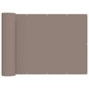 vidaXL Balkon Privacy Scherm 150 x 1000 cm Stof met PU-coating Taupe