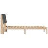 vidaXL Bedframe Bruin en donkergrijs 90 x 200 cm Massief grenenhout
