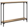 vidaXL Wandtafel Artisan Eiken 100 x 22,5 x 75 cm Bewerkt hout