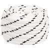 vidaXL Multifunctioneel gebruikstouw 16 mm 100 m Wit Polyester