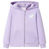 vidaXL Kindervest met capuchon 104 lila