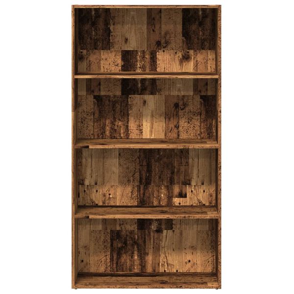vidaXL Boekenkast 80x30x152 cm bewerkt hout oud houtkleurig