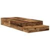 vidaXL Opbergbedframe met lade met opslag Oud Hout 75 cm Bewerkt hout