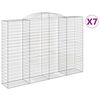 vidaXL Schanskorven 7 st gewelfd 300x50x200/220 cm ijzer