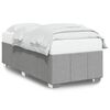 vidaXL Bedframe zonder matras 90x200 cm stof lichtgrijs